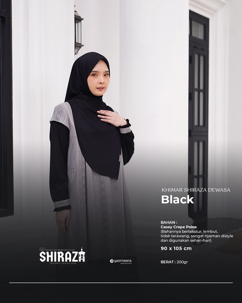 Product image KHIMAR SHIRAZA DEWASA DEWASA BLACK